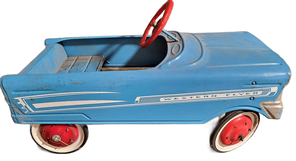 1950s PEDAL CAR western flyer Antique Metal 1950