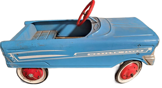 1950s PEDAL CAR western flyer Antique Metal 1950
