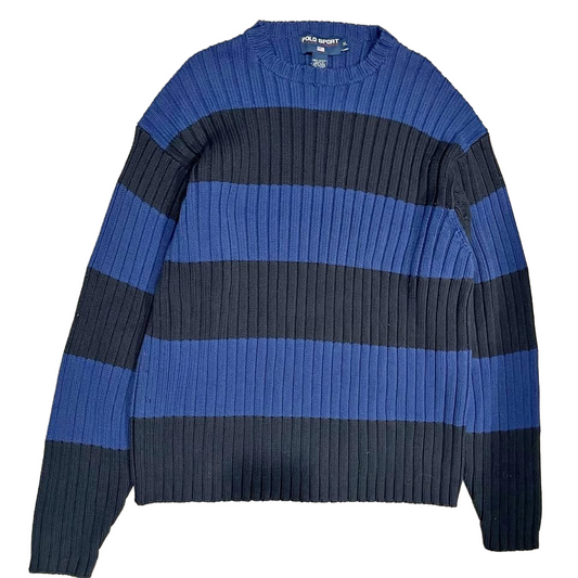 Polo sport black and blue 90s sweater