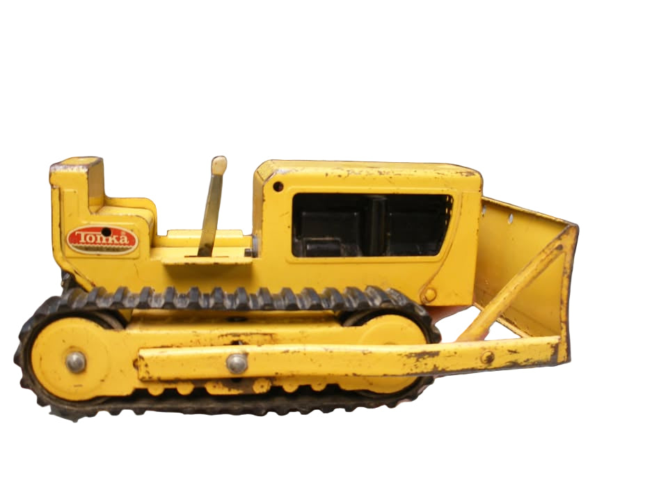Vintage & Antique Toy - Tonka Yellow Bulldozer 9" Long