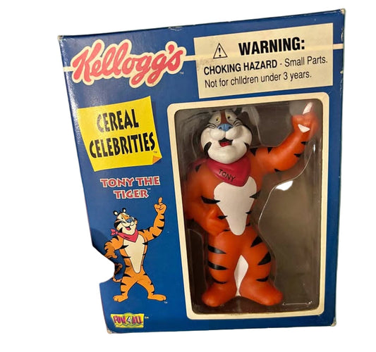 Vintage Kellogg's Cereal Celebrities Tony The Tiger Collectible Figurine - 1998 - New In Box