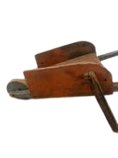 Early Primitive Child's Farm Wheelbarrow Old Pumpernickle Gray Paint