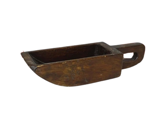 French Antique Wooden Grain Scoop