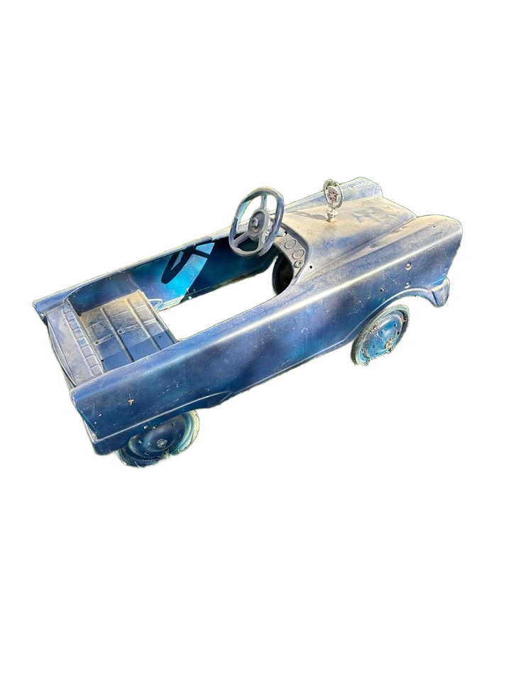 Vintage metal pedal car