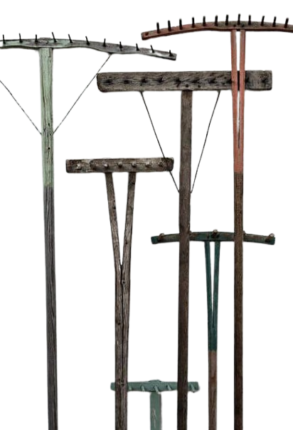 Antique Farm Rake Wooden Farm Rake