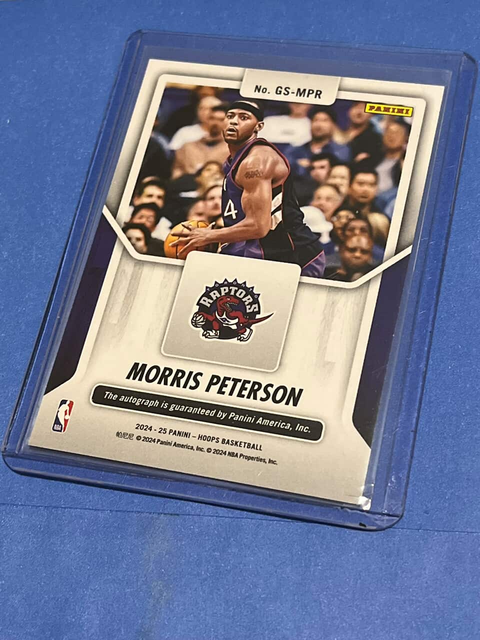 2024-25 NBA Hoops Great Significance Auto MORRIS PETERSON #GS-MPR Raptors SP