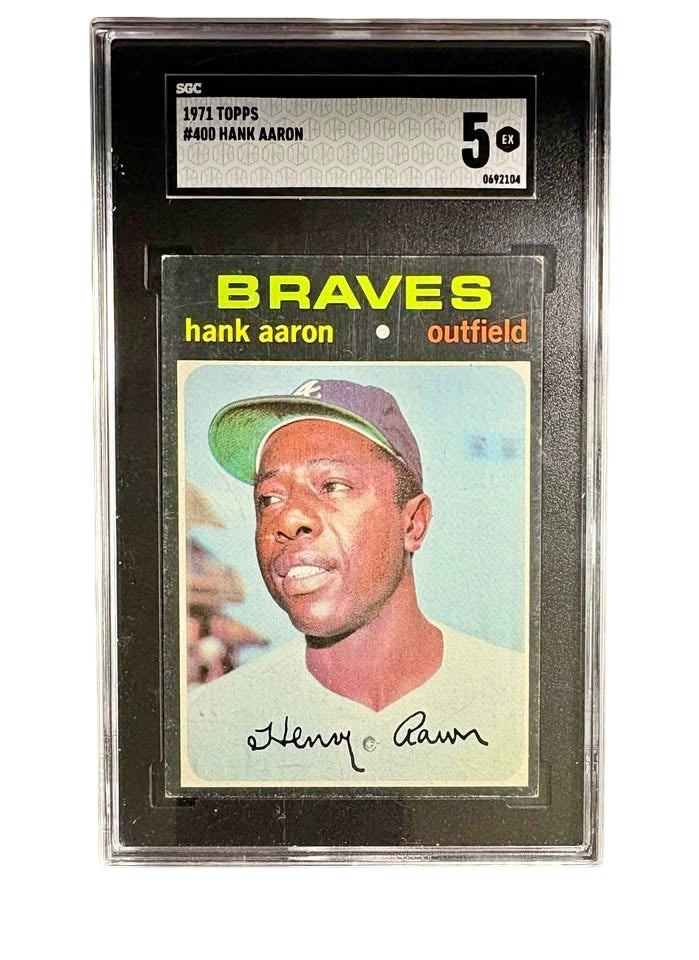 1971 Topps Hank Aaron SGC 5 ex - #400