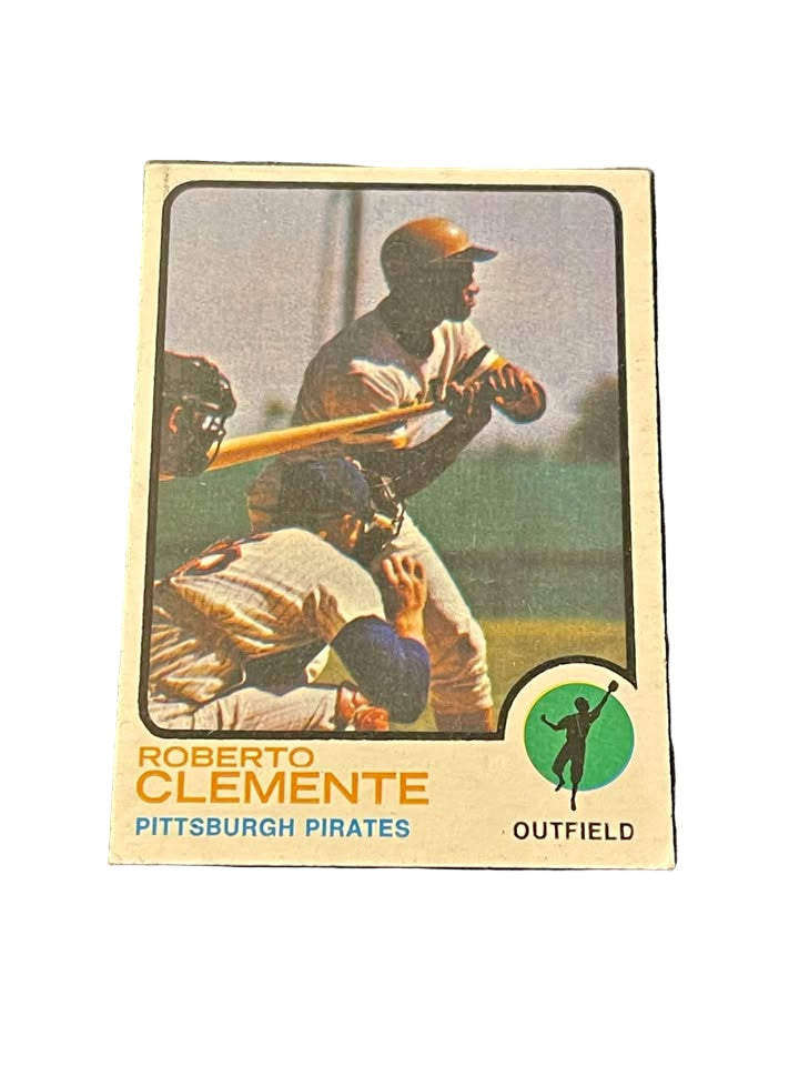 1973 Topps #50 Roberto Clemente - Final card with all of his career stats