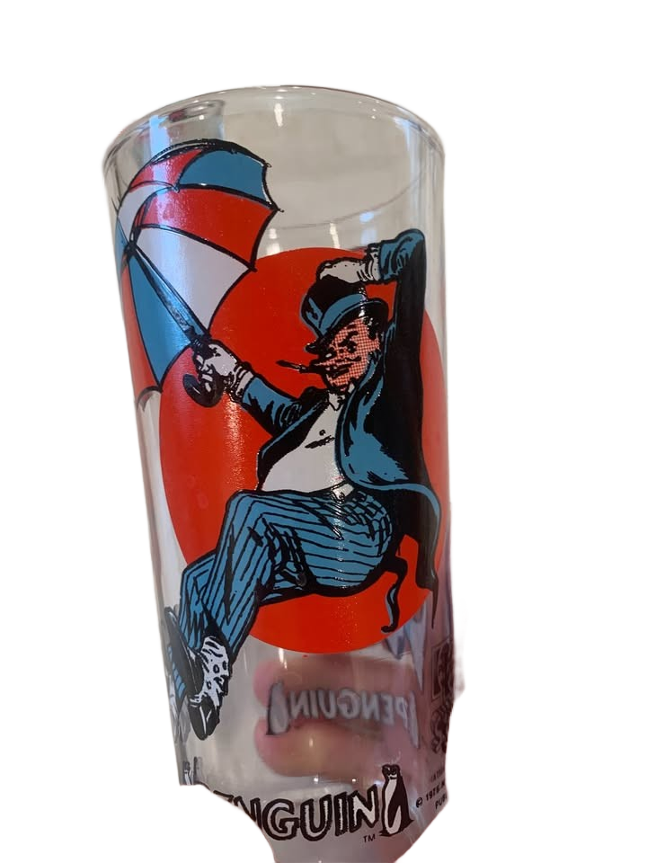 Batman Glasses Vintage 1976 set of 5