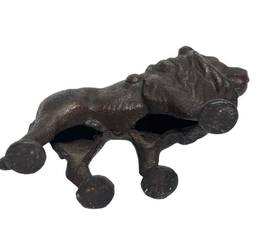 Vintage Cast Iron Lion Still Antique Toy
