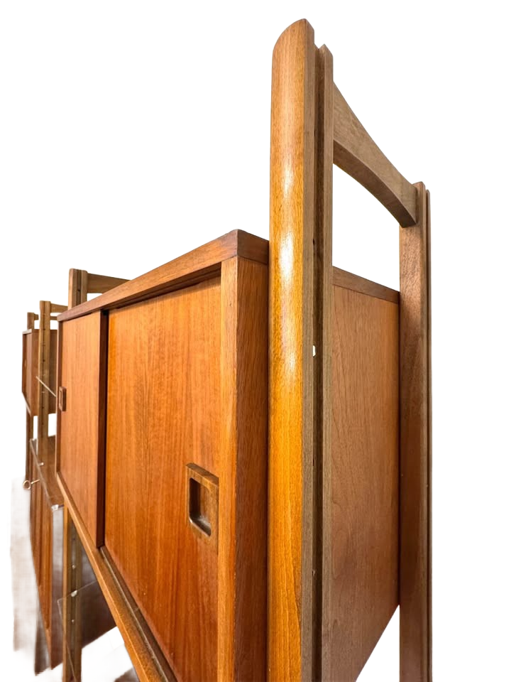 Mid-Century Modern Modular Wall Unit – Teak Finish