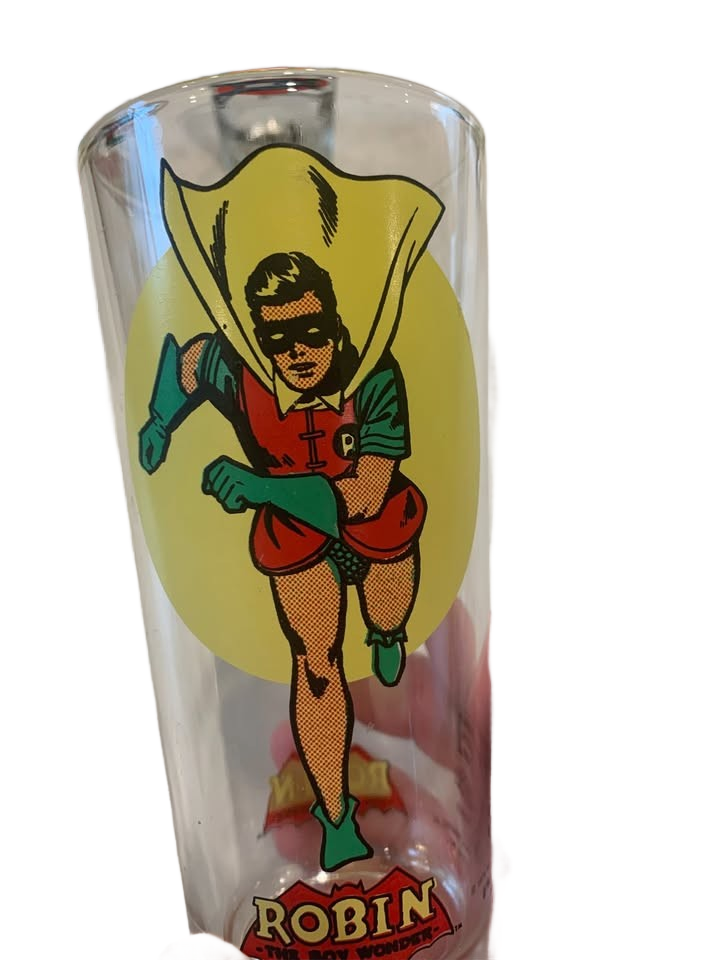Batman Glasses Vintage 1976 set of 5