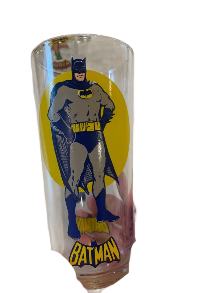 Batman Glasses Vintage 1976 set of 5