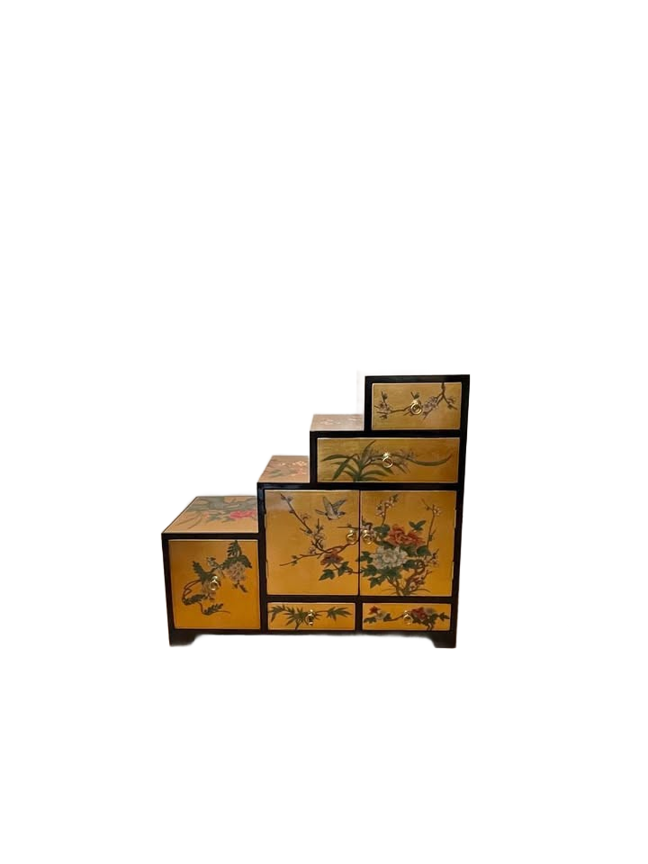 Hand Crafted Chinese Lacquered Storage Cabinet