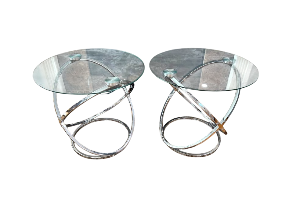 glass side tables