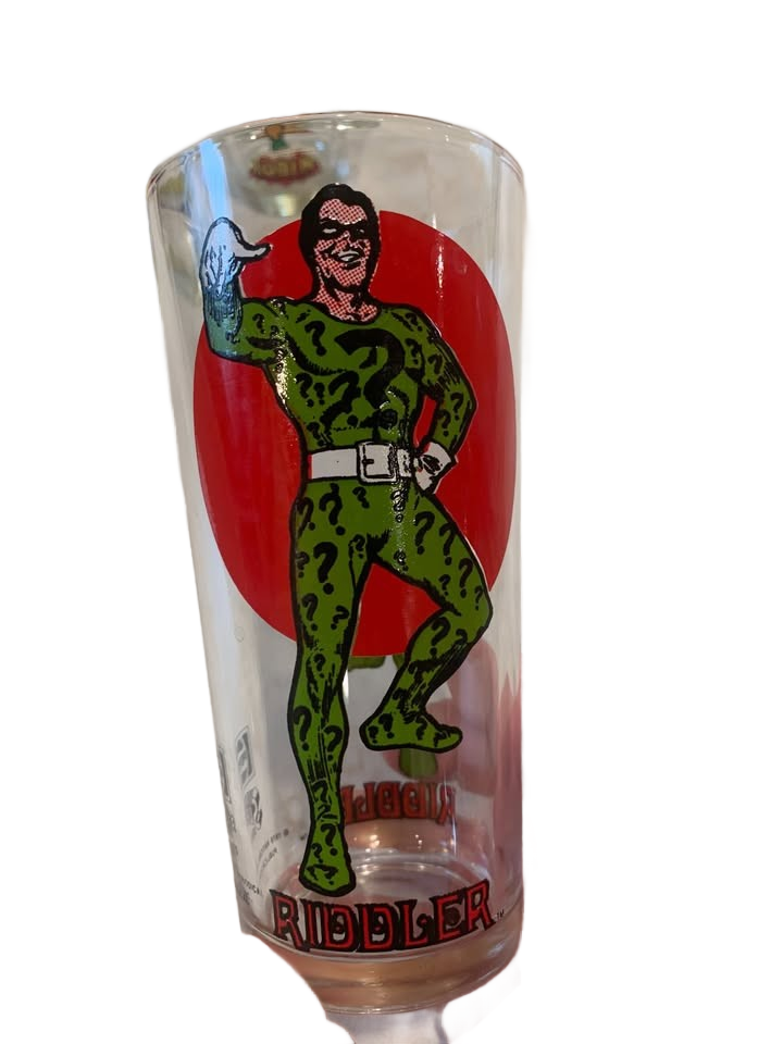 Batman Glasses Vintage 1976 set of 5