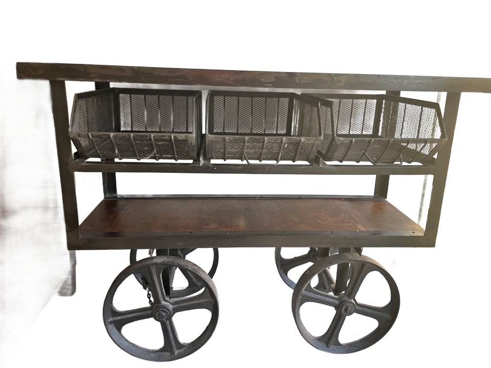 Artisan Metal Dresser Cart