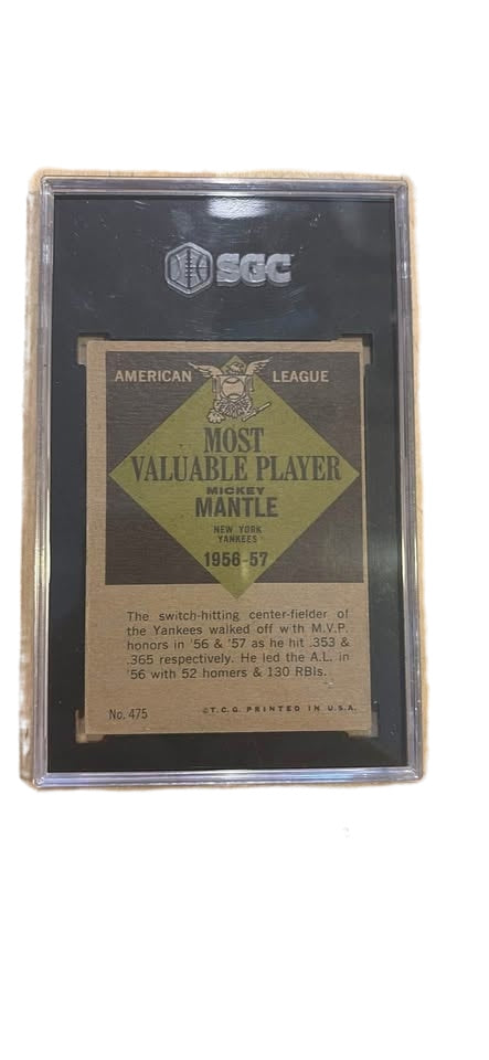 Lot of 3 vintage cards topp 1953 satchel Paige and Phil rizzuto along with 1961 topps Mickey mantle