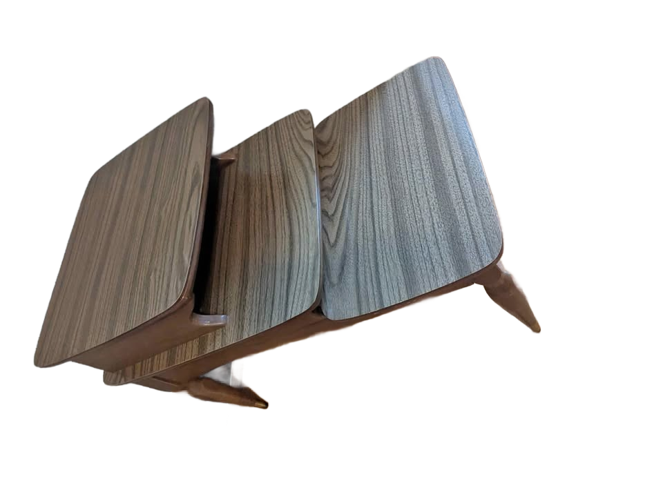 Side Table - Vintage Mid-Century Modern 2-Tier Step