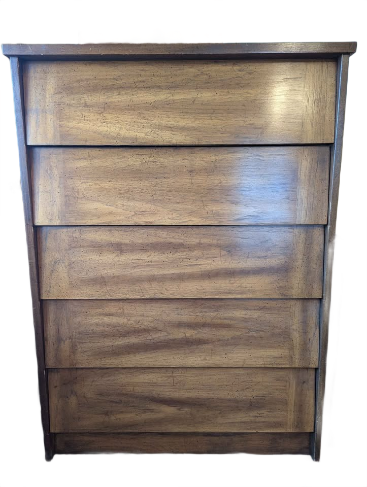 Vintage Mid Century Modern 2 Dressers + Nightstand from 1979