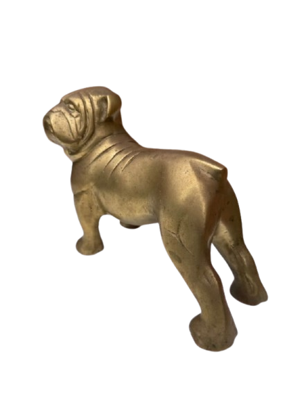 Vintage Brass Bulldog Figurine