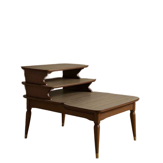 Side Table - Vintage Mid-Century Modern 2-Tier Step