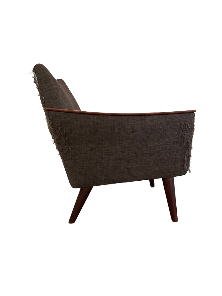 Midcentury Modern/ Danish Modern Armchair with teak armrests