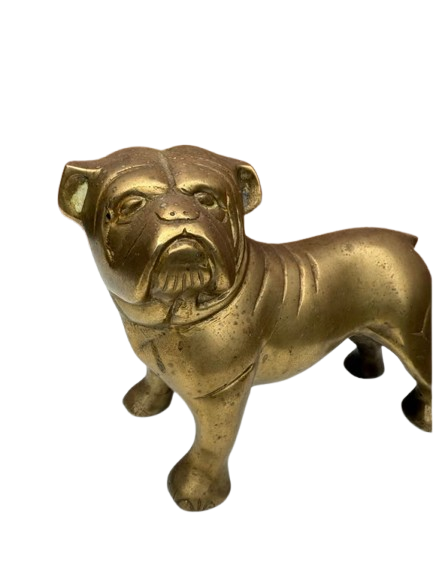 Vintage Brass Bulldog Figurine