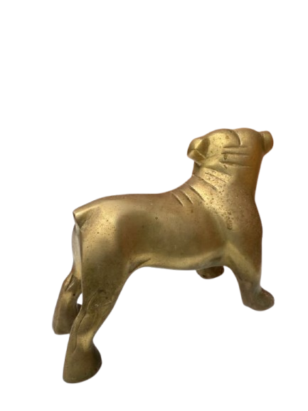 Vintage Brass Bulldog Figurine