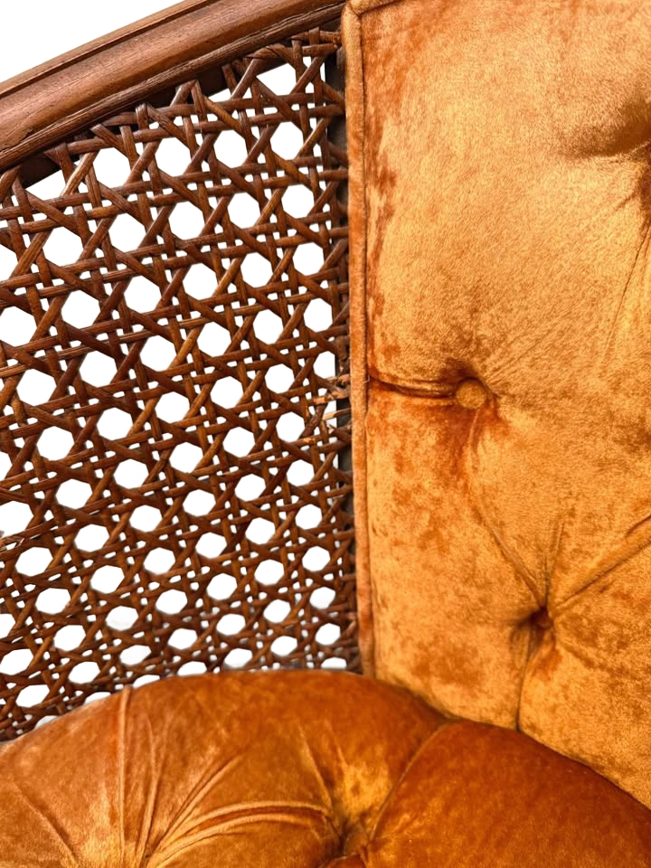 Vintage Mid-century modern MCM Cane Back Chairs (2)