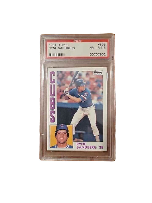Ryne Sandberg #596 1984 Topps EX MT PSA 8
