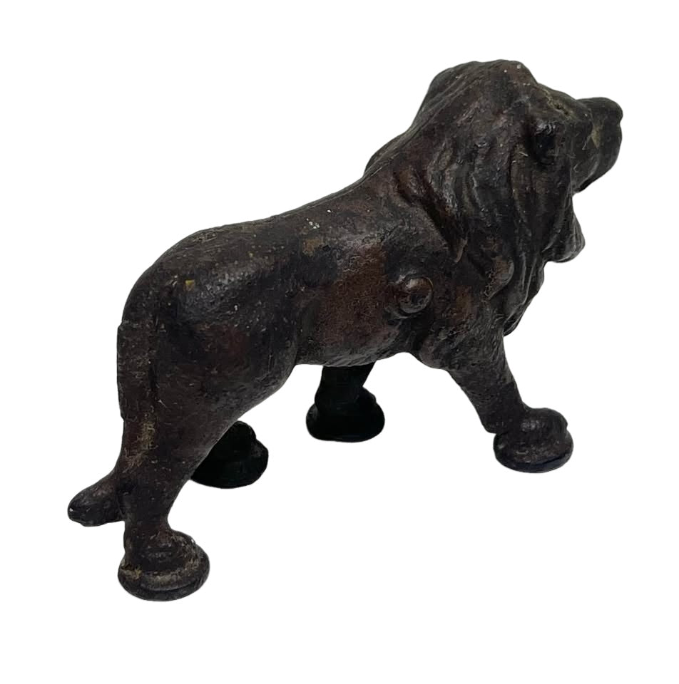 Vintage Cast Iron Lion Still Antique Toy