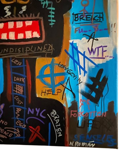 Abstract Street Art Painting 18x24