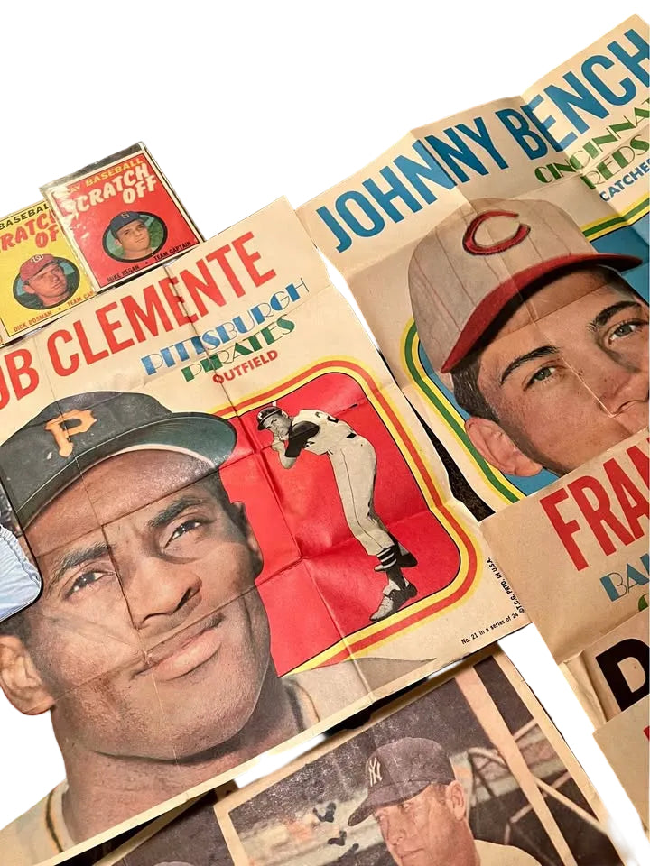 Vintage Baseball Lot - 1960s Cards and Posters