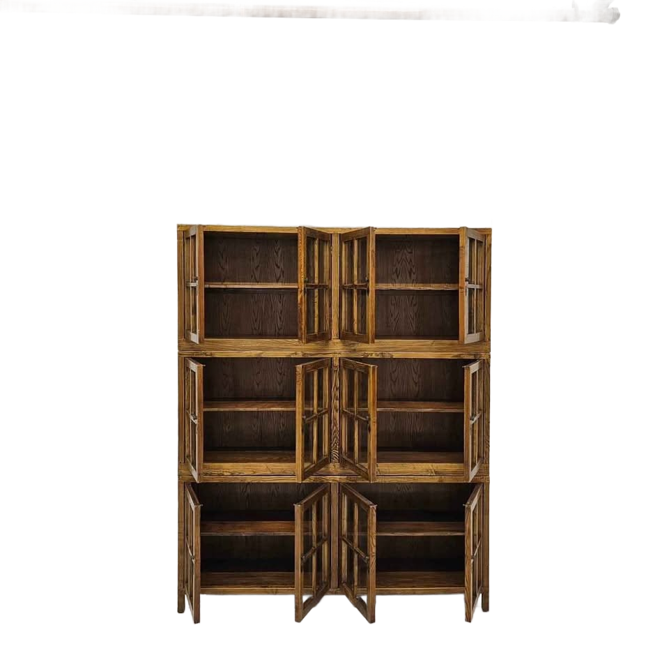 Vintage Triple Stack Bookcase / Cabinet