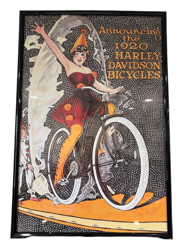 Vintage Harley-Davidson Advertising - H-D Museum Archive Collection Poster - Framed