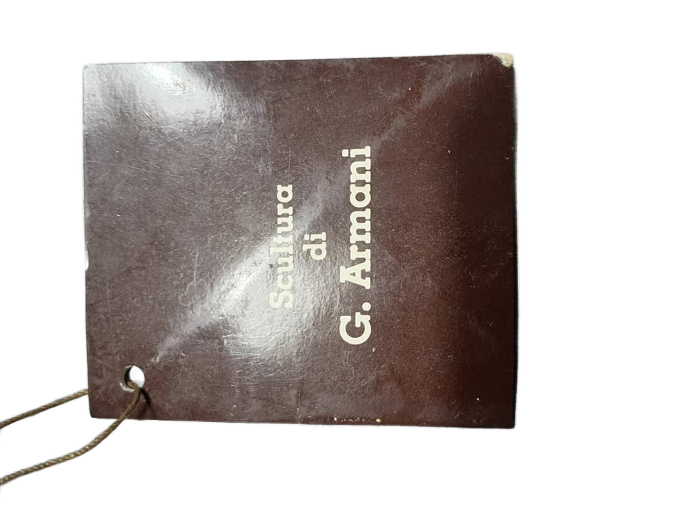 G Armani pair lamps art nouveau lady figures