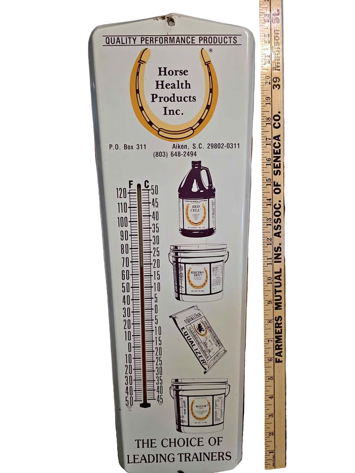 Vintage Advertising Thermometer - Horse Health Products