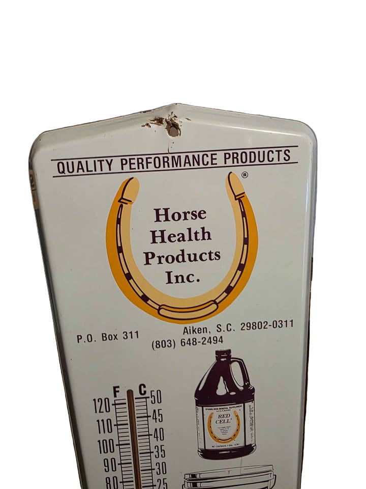 Vintage Advertising Thermometer - Horse Health Products