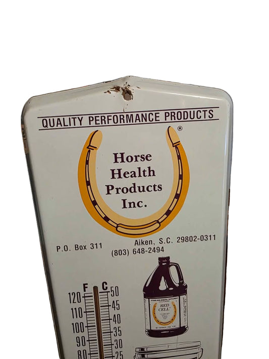 Vintage Advertising Thermometer - Horse Health Products
