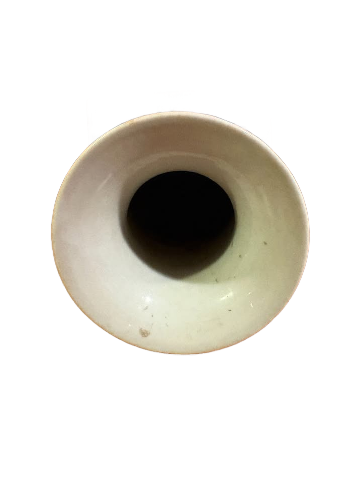 Finely Painted Chinese Famille Rose Square Pocelain Vase - 15"