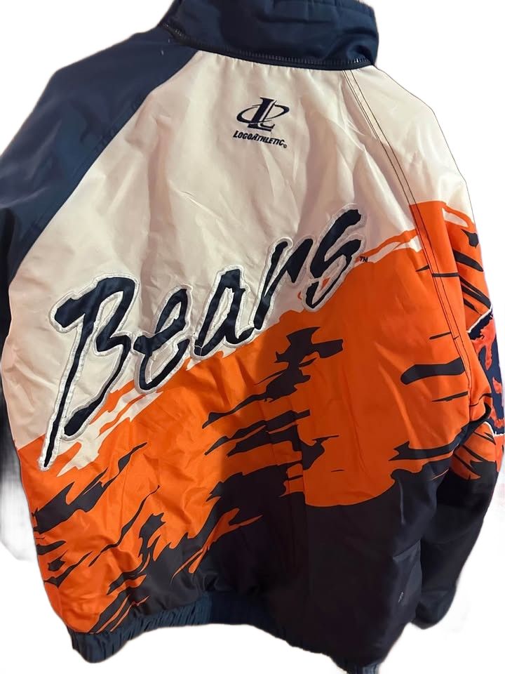 Vintage Chicago Bears Pro Line Logo Athletic Splash Jacket Coat M