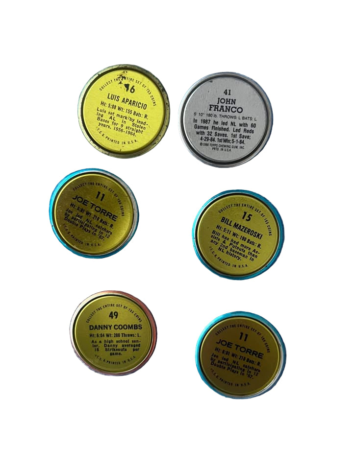 Vintage 1971 TOPPS Baseball Coins