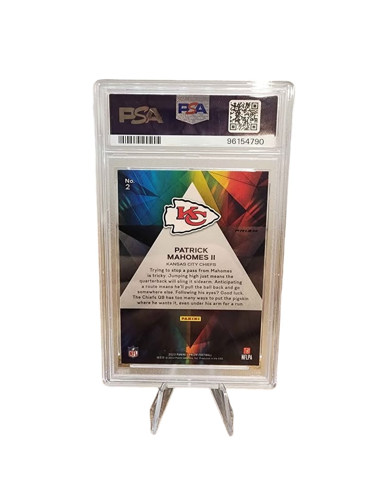 2023 Panini Prizm - Green Prizm Patrick Mahomes #2 PSA-10