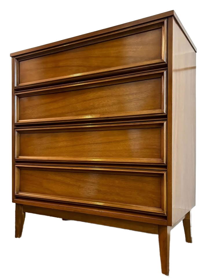 4-Drawer “DIXIE” MCM Highboy/Dresser/Chest