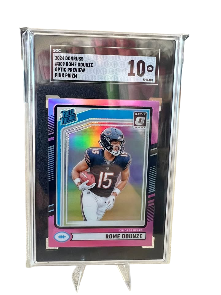 2024 Optic Rome Odunze Pink preview SGC 10