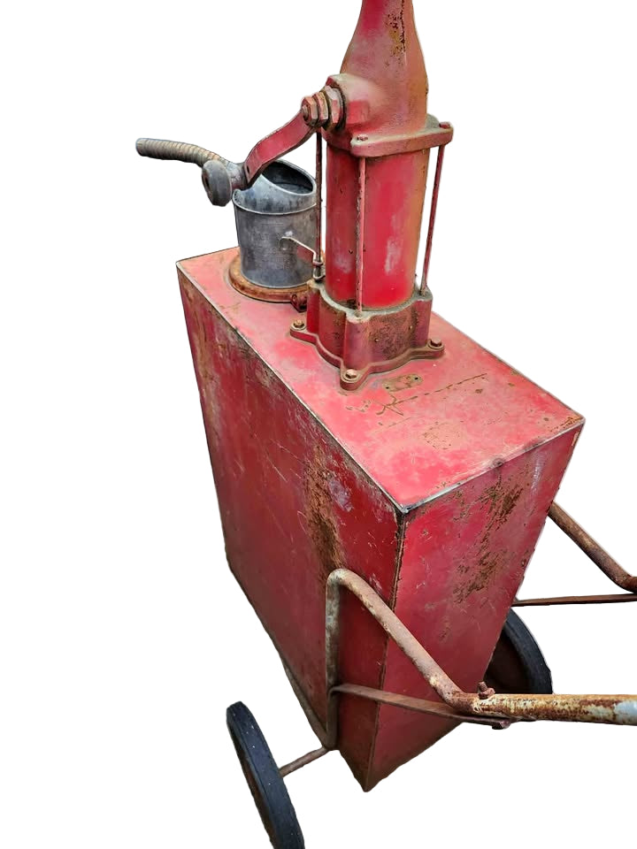 Vintage antique oil tank