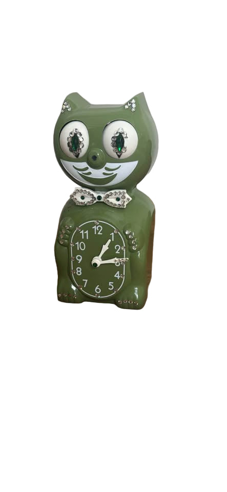 Kit cat clock animated vintage jeweled