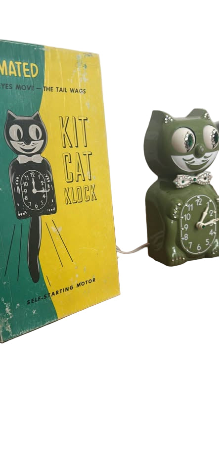 Kit cat clock animated vintage jeweled