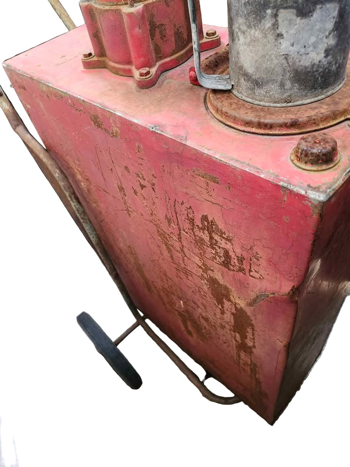 Vintage antique oil tank